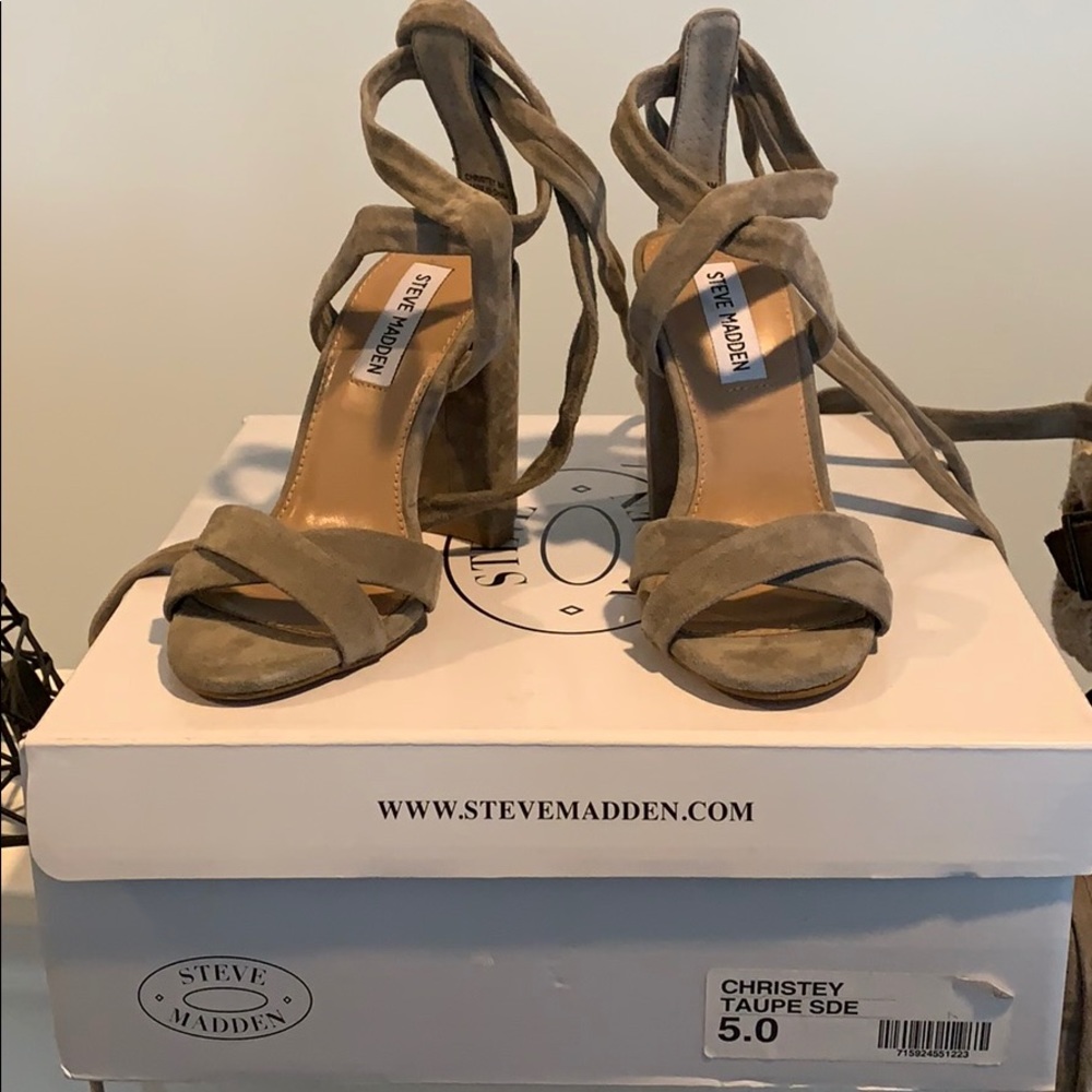 Steve Madden wrap around heel sandals
